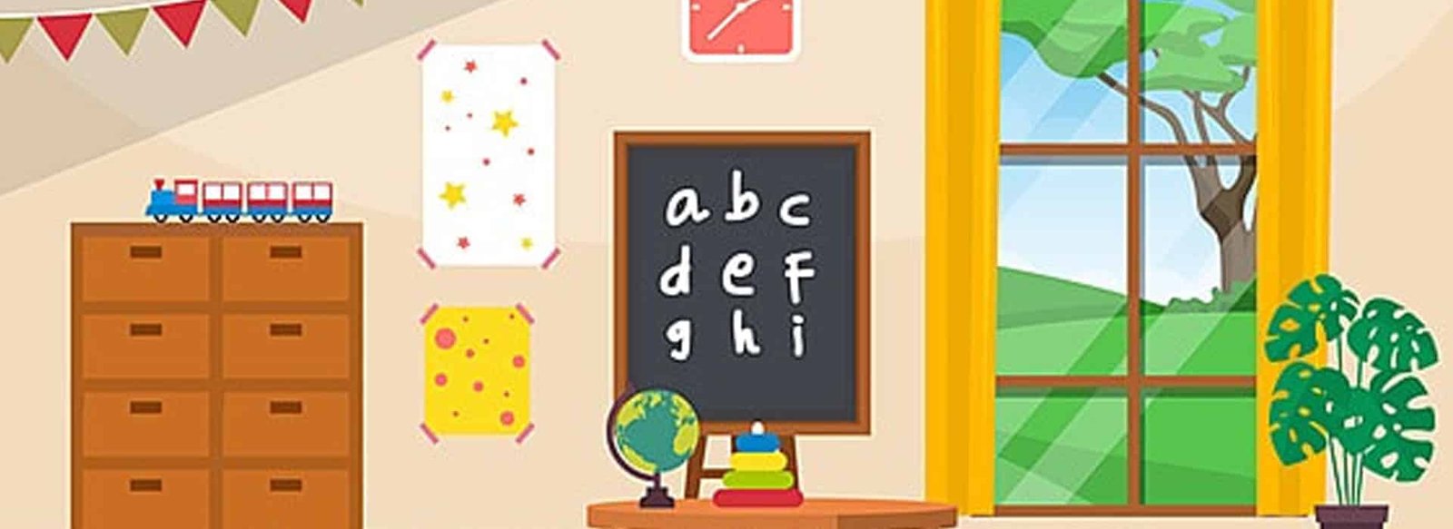 An early-years classroom